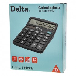 CALCULADORA DE ESCRITORIO DELTA MODELO 7807CDE 12 DIGITOS