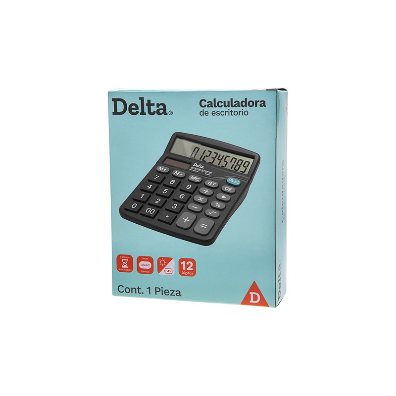 CALCULADORA DE ESCRITORIO DELTA MODELO 7807CDE 12 DIGITOS