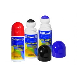 TINTA PARA SELLOS CON CANICA GIRAPLICA PELIKAN AZUL 60 ML.