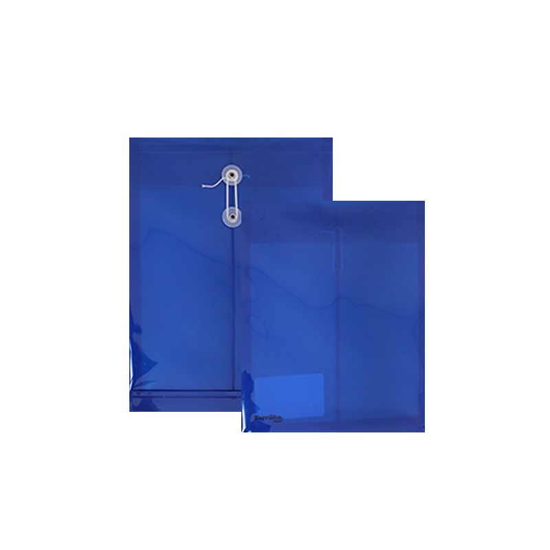 SOBRE PLASTICO CON RONDANA BARRILITO 115VCA CARTA VERTICAL AZUL