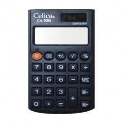 CALCULADORA DE BOLSILLO CELICA CA-200S 8 DIGITOS DUAL