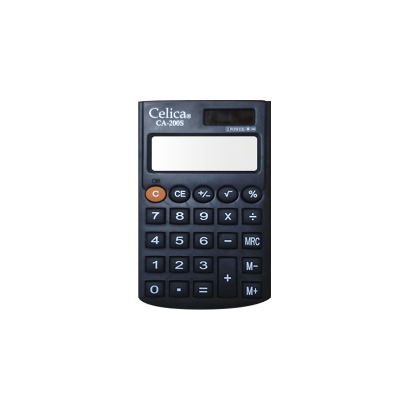 CALCULADORA DE BOLSILLO CELICA CA-200S 8 DIGITOS DUAL