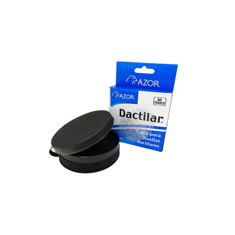 COJIN CAJA PLASTICO AZOR PARA HUELLA DACTILAR 62 NEGRO