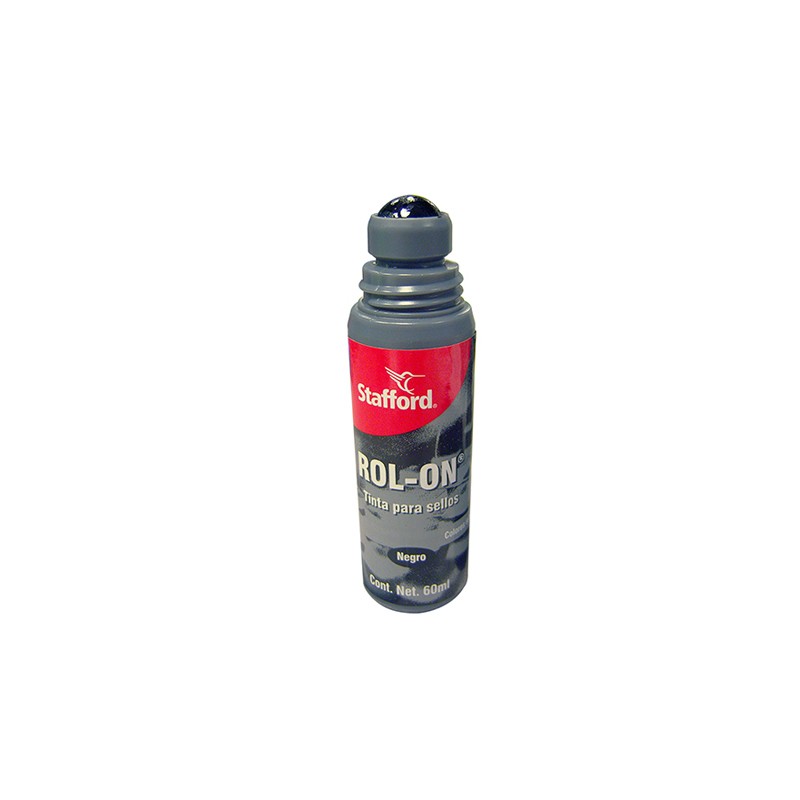 TINTA PARA SELLOS CON CANICA ENTINTA PARA SELLOSMATIC STAFFORD NEGRO 60 ML.