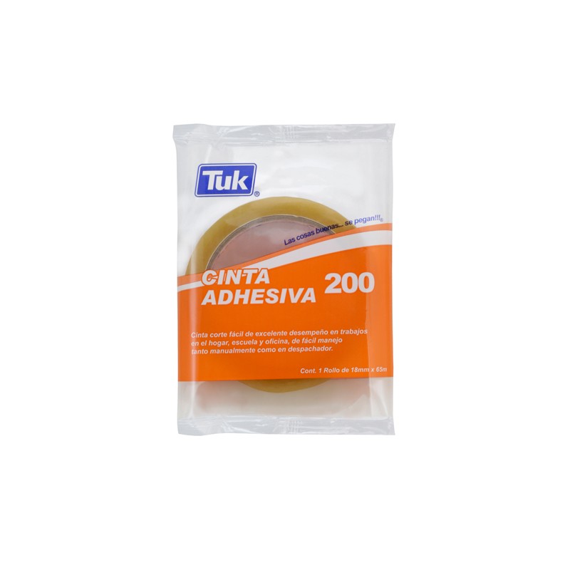 CINTA TRANSPARENTE TUK 200 CORTE FACIL 18X65