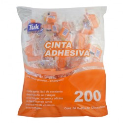 CINTA TRANSPARENTE TUK 200 CORTE FACIL 12X10