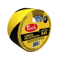 CINTA DELIMITADORA DE AREAS TUK 343A-NE AMARILLO-NEGRO 48X20