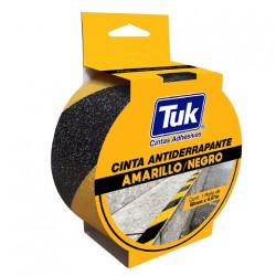 CINTA ANTIDERRAPANTE TUK 770 BICOLOR 50X4.57 MTS. AMARILLO/NEGRO