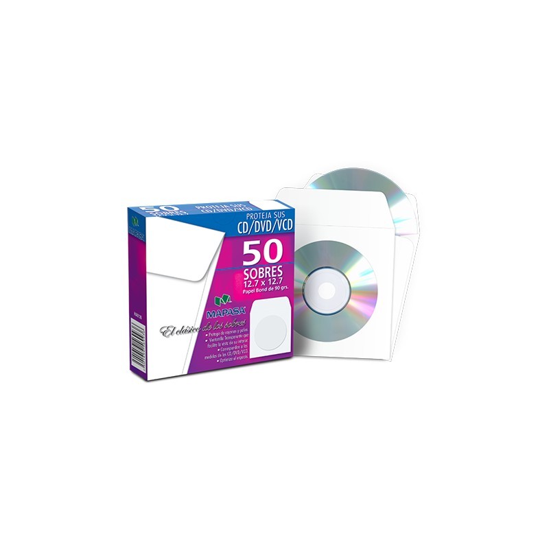 SOBRE BLANCO MAPASA STARENV HA0126 PARA CD PRECIO POR MILLAR