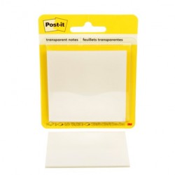 NOTAS ADHERIBLES POST-IT 600-TRSPT TRANSPARENTE  2.8X2.8 PAQUETE CON 36 HOJAS