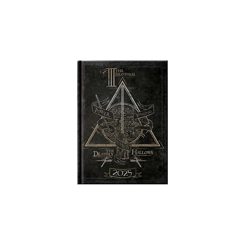 AGENDA DIARIA HARRY POTTER DANPEX HP2412-25-1 DEADTHLY HALLOWS  2025