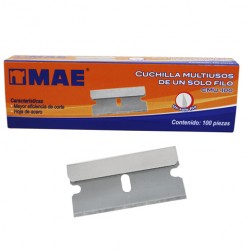 NAVAJA DE UN FILO MAE CMU-100 CAJA CON 100