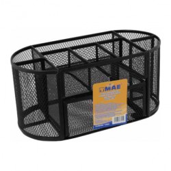 ORGANIZADOR PARA ESCRITORIO MAE ORM-9 MESH DE MALLA NEGRO