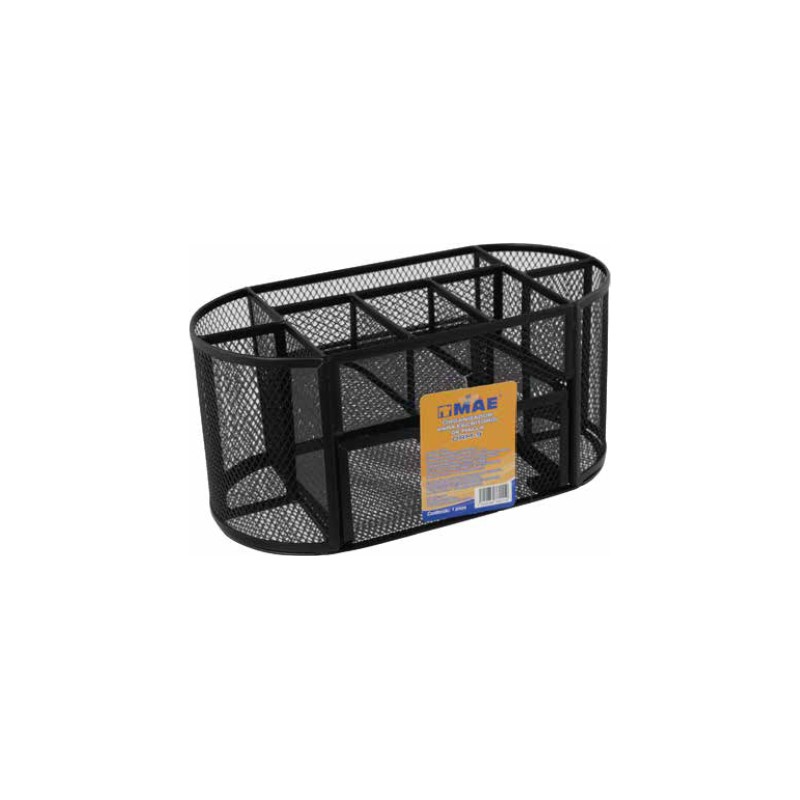 ORGANIZADOR PARA ESCRITORIO MAE ORM-9 MESH DE MALLA NEGRO