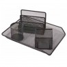 ORGANIZADOR PARA ESCRITORIO MAE ME-4 MESH DE MALLA NEGRO SET DE 4 PIEZAS