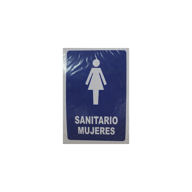 LETRERO ACRILICO 25X17 CMS. SANITARIO MUJERES